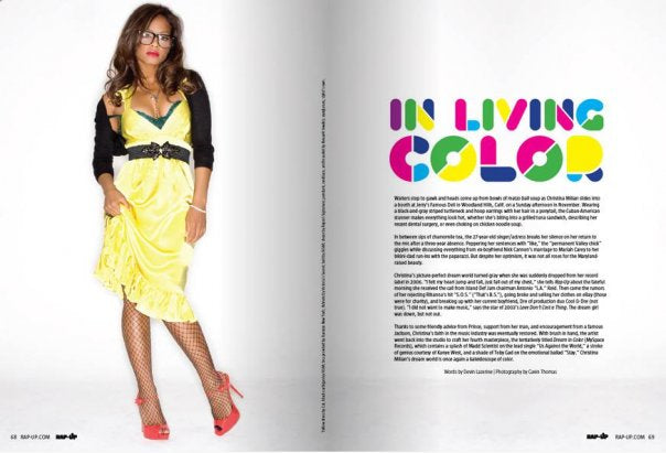 Christina Milian in Rap-Up Magazine